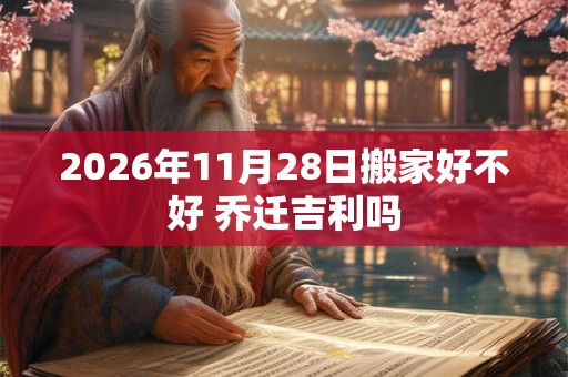 2026年11月28日搬家好不好 乔迁吉利吗