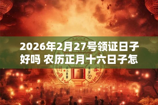 2026年2月27号领证日子好吗 农历正月十六日子怎么样