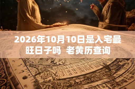 2026年10月10日是入宅最旺日子吗  老黄历查询