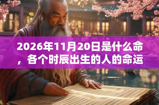 2026年11月20日是什么命,各个时辰出生的人的命运 2026年11月20日是什么命,各个时辰出生的人的命运