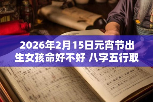 2026年2月15日元宵节出生女孩命好不好 八字五行取名大全