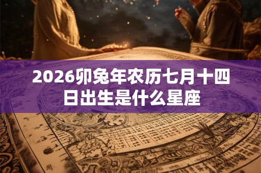 2026卯兔年农历七月十四日出生是什么星座