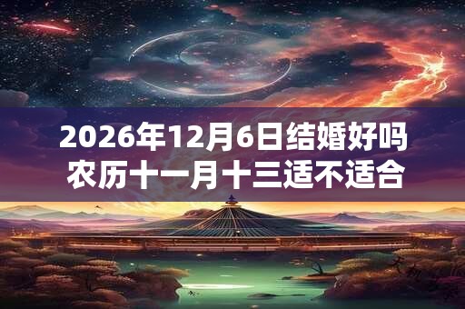 2026年12月6日结婚好吗 农历十一月十三适不适合办酒席 2026年12月6日结婚好吗 农历十一月十三适不适合办酒席