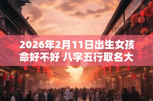 2026年2月11日出生女孩命好不好 八字五行取名大全