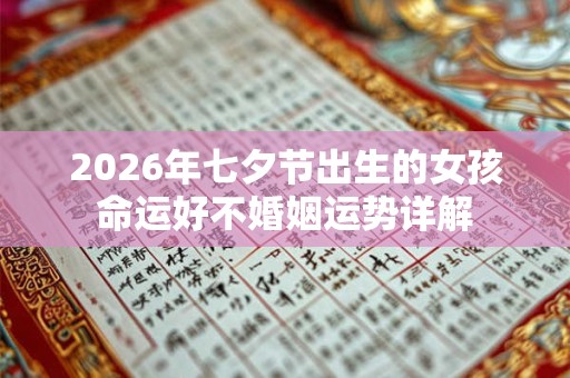 2026年七夕节出生的女孩命运好不婚姻运势详解 2026年七夕节出生的女孩命运好不婚姻运势详解