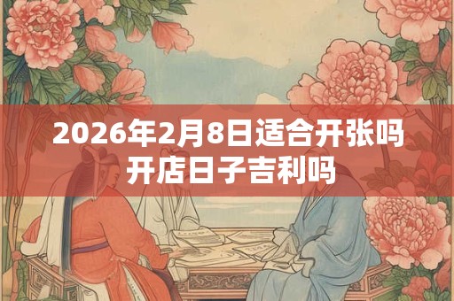 2026年2月8日适合开张吗 开店日子吉利吗 2026年2月8日适合开张吗 开店日子吉利吗