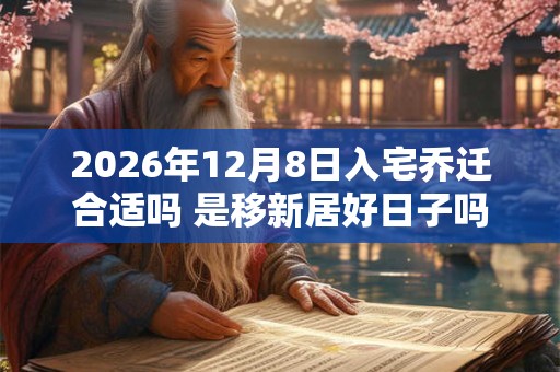 2026年12月8日入宅乔迁合适吗 是移新居好日子吗