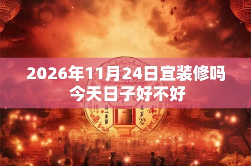 2026年11月24日宜装修吗 今天日子好不好