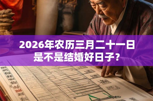 2026年农历三月二十一日是不是结婚好日子？