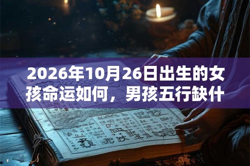 2026年10月26日出生的女孩命运如何,男孩五行缺什么 2026年10月26日出生的女孩命运如何,男孩五行缺什么