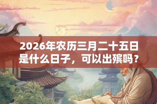 2026年农历三月二十五日是什么日子,可以出殡吗? 2026年农历三月二十五日是什么日子,可以出殡吗?