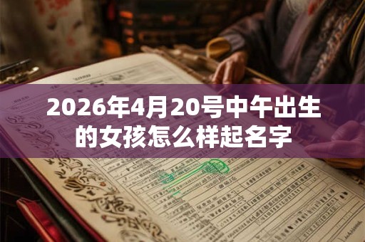 2026年4月20号中午出生的女孩怎么样起名字 2026年4月20号中午出生的女孩怎么样起名字