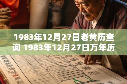 1983年12月27日老黄历查询 1983年12月27日万年历黄道吉日