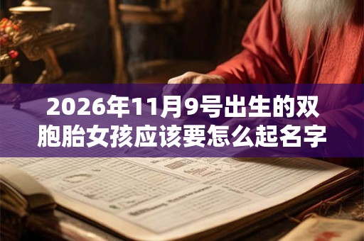 2026年11月9号出生的双胞胎女孩应该要怎么起名字,五行属什么? 2026年11月9号出生的双胞胎女孩应该要怎么起名字,五行属什么?