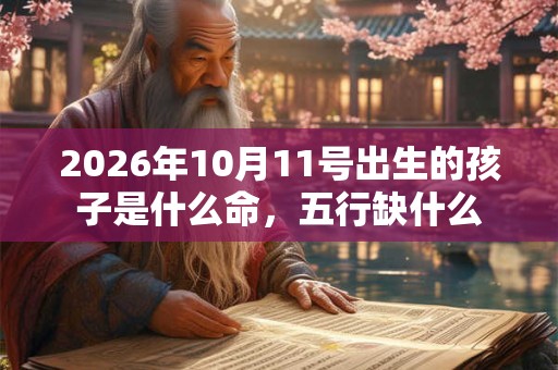 2026年10月11号出生的孩子是什么命，五行缺什么