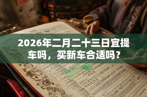 2026年二月二十三日宜提车吗，买新车合适吗？