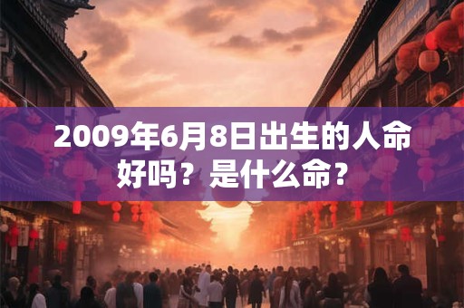 2009年6月8日出生的人命好吗?是什么命? 2009年6月8日出生的人命好吗?是什么命?