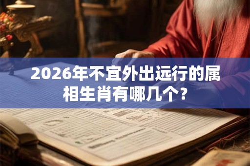 2026年不宜外出远行的属相生肖有哪几个？