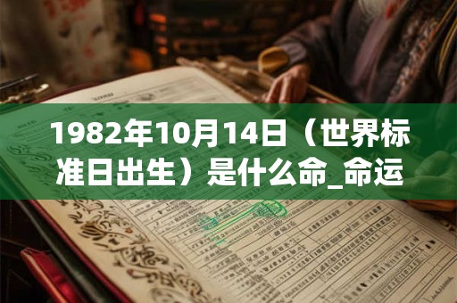 1982年10月14日(世界标准日出生)是什么命_命运如何 1982年10月14日(世界标准日出生)是什么命_命运如何