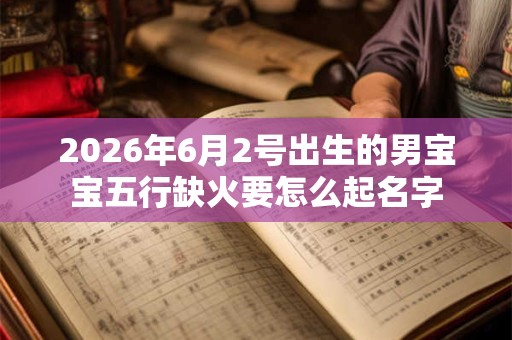 2026年6月2号出生的男宝宝五行缺火要怎么起名字