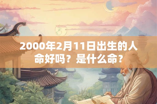 2000年2月11日出生的人命好吗？是什么命？