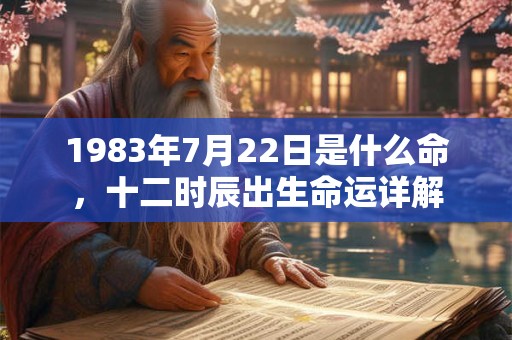 1983年7月22日是什么命，十二时辰出生命运详解