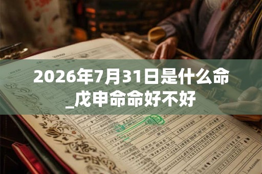 2026年7月31日是什么命_戊申命命好不好 2026年7月31日是什么命_戊申命命好不好