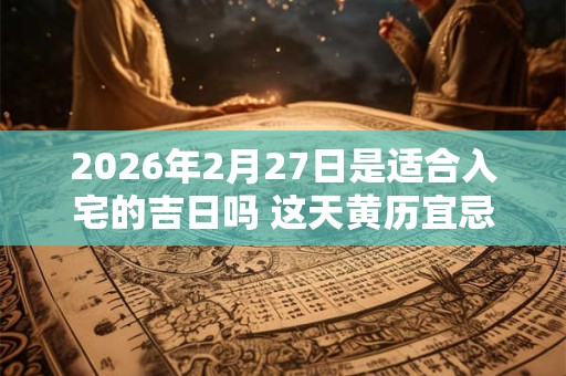 2026年2月27日是适合入宅的吉日吗 这天黄历宜忌