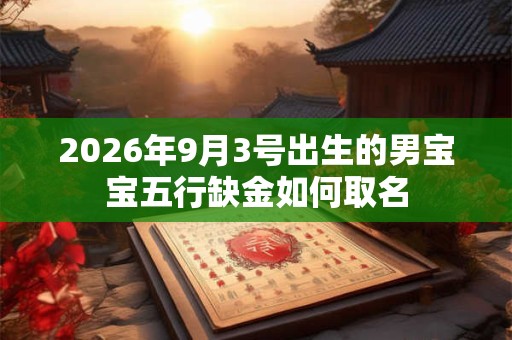 2026年9月3号出生的男宝宝五行缺金如何取名 2026年9月3号出生的男宝宝五行缺金如何取名