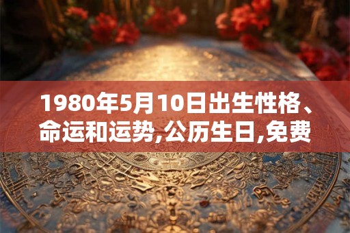 1980年5月10日出生性格、命运和运势,公历生日,免费算命