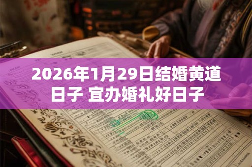 2026年1月29日结婚黄道日子 宜办婚礼好日子