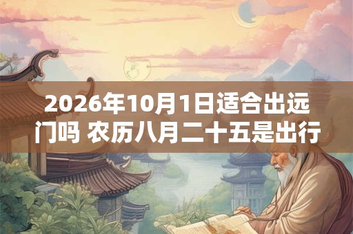 2026年10月1日适合出远门吗 农历八月二十五是出行吉日吗