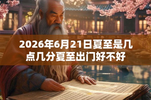 2026年6月21日夏至是几点几分夏至出门好不好