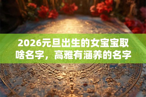 2026元旦出生的女宝宝取啥名字，高雅有涵养的名字推荐