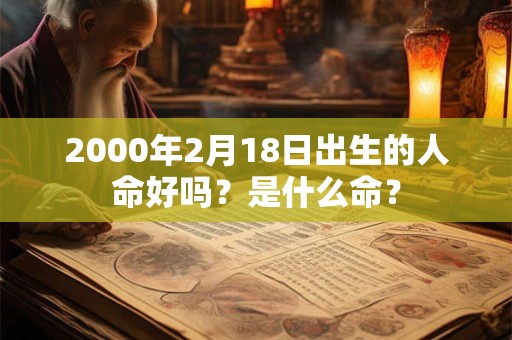 2000年2月18日出生的人命好吗?是什么命? 2000年2月18日出生的人命好吗?是什么命?