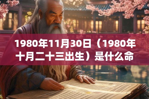 1980年11月30日(1980年十月二十三出生)是什么命_命运如何 1980年11月30日(1980年十月二十三出生)是什么命_命运如何