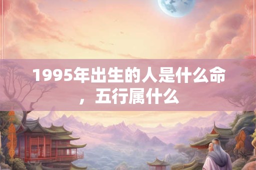 1995年出生的人是什么命，五行属什么