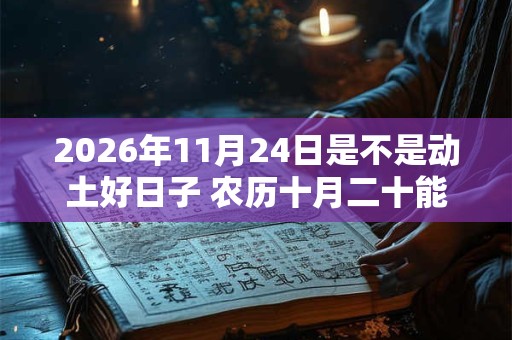2026年11月24日是不是动土好日子 农历十月二十能动土吗