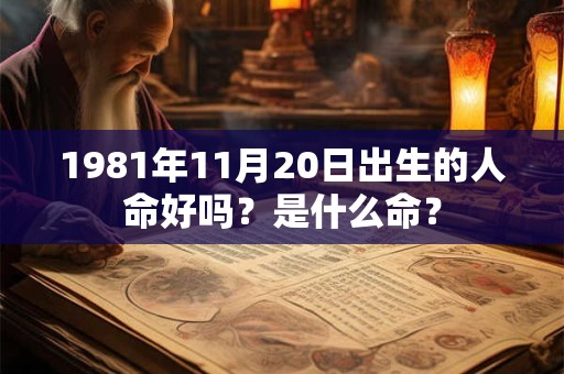 1981年11月20日出生的人命好吗？是什么命？