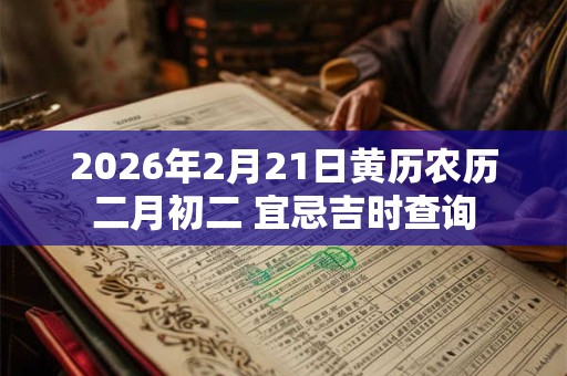 2026年2月21日黄历农历二月初二 宜忌吉时查询