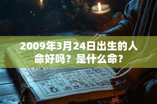 2009年3月24日出生的人命好吗？是什么命？