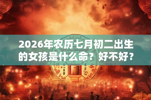 2026年农历七月初二出生的女孩是什么命？好不好？