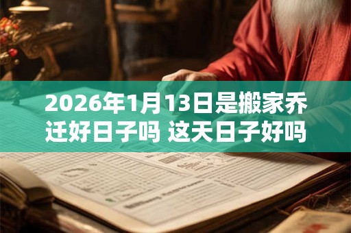 2026年1月13日是搬家乔迁好日子吗 这天日子好吗 2026年1月13日是搬家乔迁好日子吗 这天日子好吗