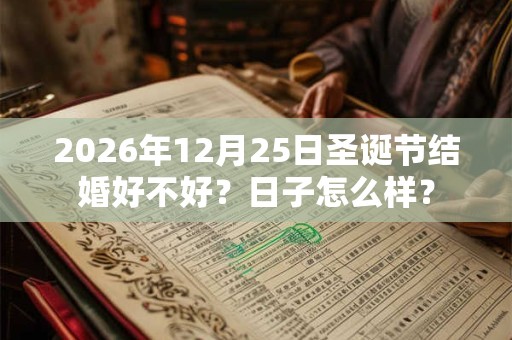 2026年12月25日圣诞节结婚好不好？日子怎么样？