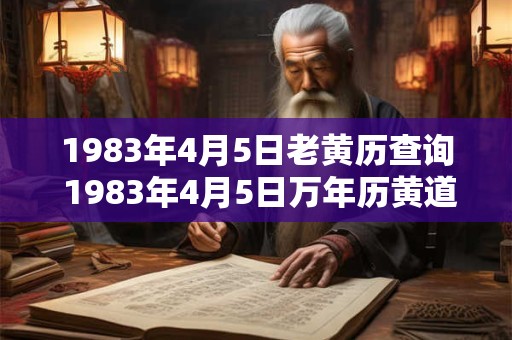 1983年4月5日老黄历查询 1983年4月5日万年历黄道吉日 1983年4月5日老黄历查询 1983年4月5日万年历黄道吉日