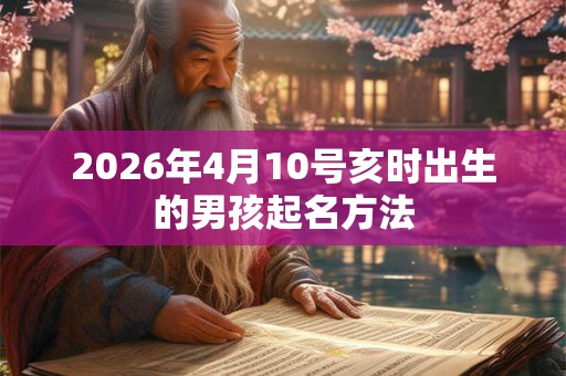 2026年4月10号亥时出生的男孩起名方法