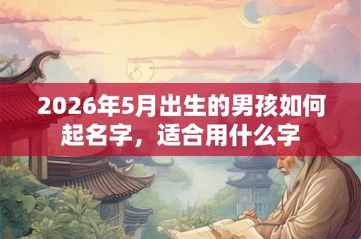 2026年5月出生的男孩如何起名字,适合用什么字 2026年5月出生的男孩如何起名字,适合用什么字