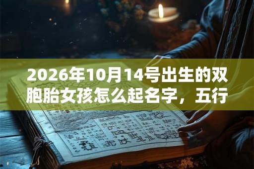 2026年10月14号出生的双胞胎女孩怎么起名字,五行属什么? 2026年10月14号出生的双胞胎女孩怎么起名字,五行属什么?