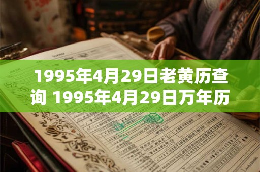 1995年4月29日老黄历查询 1995年4月29日万年历黄道吉日 1995年4月29日老黄历查询 1995年4月29日万年历黄道吉日