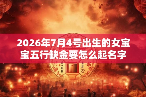 2026年7月4号出生的女宝宝五行缺金要怎么起名字 2026年7月4号出生的女宝宝五行缺金要怎么起名字